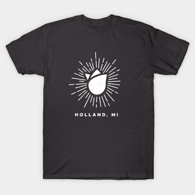 Holland Tulip Time (white) T-Shirt by ethanunzicker